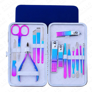 OEM Manicure <b>Pedicure</b> Set Stainless Steel Chiropody Instruments Multi Color Nail Art <b>Tools</b> Private Label - Product Image 2