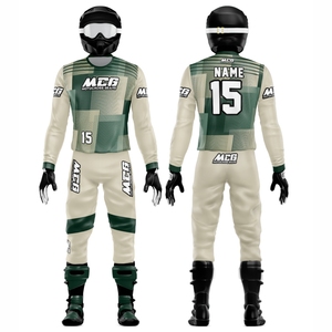 Vêtements de course en tissu extensible de haute qualité, élégants, imprimés par transfert thermique DTF, pour moto tout-terrain, VTT et motocross - Product Image 1