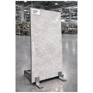 Azulejos de Porcelana Grisácea LONA GREY 600x1200mm Acabado Brillante 8mm Azulejos para Piso y Pared para Uso en Villas y Tiendas Comerciales - Product Image 1