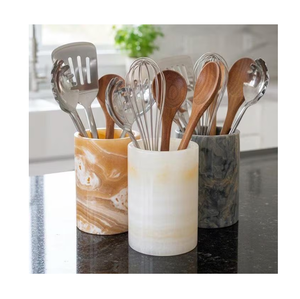 Natural Stone Cutlery Holder Natural Color Hand Polished Best Quality <b>Kitchen</b> Crafts At Lowest Price - Product Image 5
