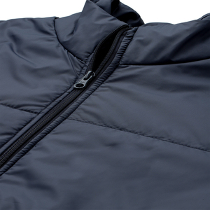 Blouson matelassé bleu marine pour homme, col montant, fermeture éclair, coupe-vent, vêtement d'extérieur décontracté pour l'hiver, coupe régulière, rembourrage en polyester - Product Image 5
