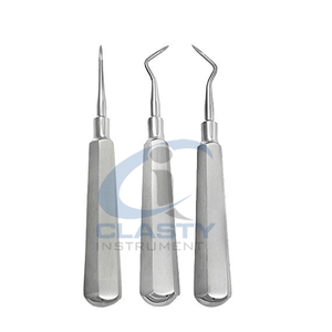 CLASTY INSTRUMENTS Juego de Instrumentos Quirúrgicos Dentales Veterinarios de Acero Inoxidable con Empuñadura Manual Moleteada, Herramientas Clase I con Certificación CE - Product Image 2
