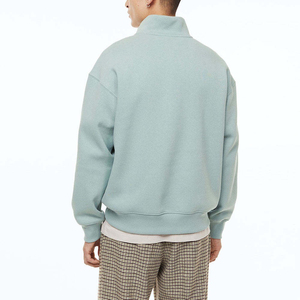 Sweat-shirt pour homme en polaire à demi-zip, pull à quart de zip, sweat-shirt court, pulls à quart de zip, service OEM - Product Image 5