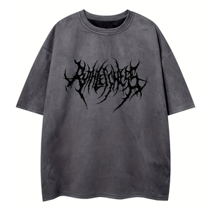 Camiseta Personalizada para Hombre de Alta Calidad, Estilo Vintage, Lavado Ácido, 100% Algodón, 300g, Corte Regular, Estilo Casual Urbano, Ecológica - Product Image 4