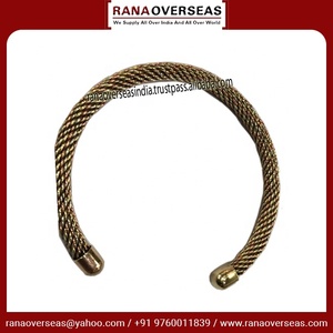 Brazalete Ajustable de Latón de Alta Calidad en Oferta, Brazalete Abierto Clásico y Moderno para Mujeres y Niñas - Product Image 2