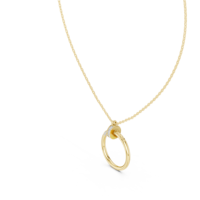 Collier pendentif cercle moderne en diamant |   Pendentif minimaliste plaqué or |   Bijoux en diamant de laboratoire pour femmes, cadeau de luxe pour les fêtes