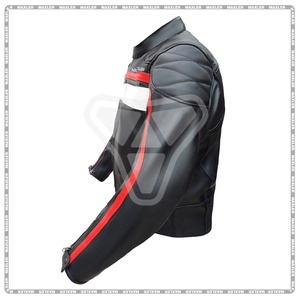 Vestes de moto en cuir pour homme, sur mesure, logo personnalisé, haute qualité, best-seller, cuir véritable, prix bas. - Product Image 3