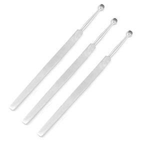 3 Curettes Dermatologiques Fox 5mm, Instruments Chirurgicaux, Ensemble de Curettes Dermatologiques Réutilisables en Acier Inoxydable, Outils Médicaux - Product Image 4