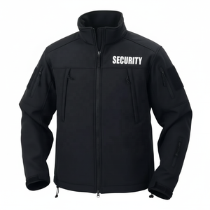Winter Cold Weather Workwear Security Jacket Utility Coat Windproof <b>Thermal</b> Outerwear Customized Color Logo Front Shoulder Strap - Product Image 4
