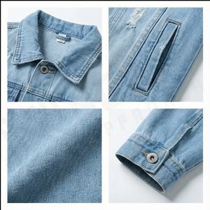 Custom Tie And Dye Demin Jeans Chaquetas Hombres Marca Vintage Denim Chaqueta Botón Chaqueta a prueba de viento para mujeres y hombres - Product Image 4