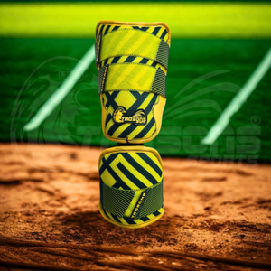 Pack personnalisé Trqsons de 4 protections de baseball vert banane pour frappeur avec emballage en maille et en cuir PU - Product Image 5