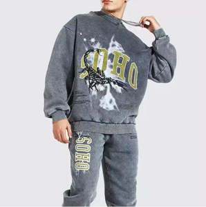 เสื้อฮู้ดดี้ดิจิตอลพิมพ์ลายดีไซน์เนอร์สำหรับผู้ชายและผู้หญิง ผ้าฝ้าย 100% ความหนาแน่นสูง ชุดลำลองสำหรับฤดูหนาว ลายพื้นเรียบ - Product Image 6