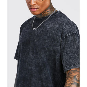 Camiseta de Manga Corta para Hombre, Lavada con Ácido, de la Mejor Calidad, Fabricada en Pakistán, Servicio ODM/OEM, Suave, Transpirable y de Secado Rápido - Product Image 3