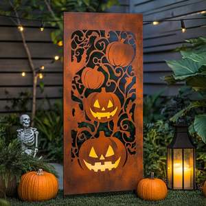 Adornos de jardín de hierro tematizados de Halloween para crear una atmósfera espeluznante realista con calidad de metal resistente - Product Image 1