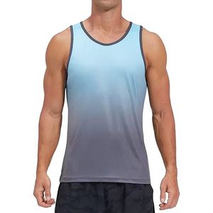 Débardeurs en tricot unis pour hommes Aim Sports, respirants, à séchage rapide, col rond, sans manches, vêtements de sport décontractés, 100% coton - Product Image 2