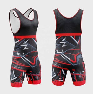 Traje de Lucha Libre Personalizable OEM de Secado Rápido, Elástico, sin Mangas, para Artes Marciales, de una Pieza, para Adultos - Product Image 4