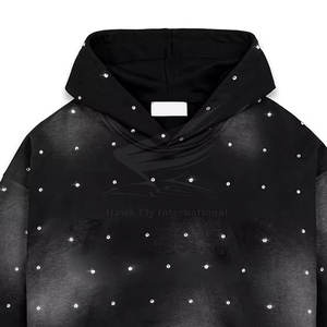 Sudaderas con Capucha Personalizadas con Logotipo de Pedrería, Ropa Casual de Invierno, 100% Algodón, Forro Polar - Product Image 4