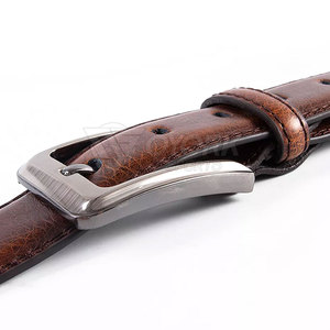 Cinturón de Cuero Premium, Cinturón de Cuero Clásico con Bordes Refinados y Hebilla Resistente para un Uso Diario Duradero - Product Image 4