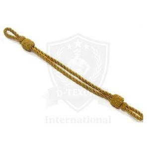 Cordón de Algodón 100% OEM al por Mayor, Cordón de Alambre Trenzado Clásico de 3 Hilos Dorado para Sombreros Ceremoniales y Prendas de Vestir, Precio Económico - Product Image 1