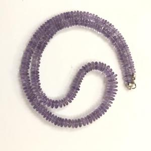 6mm 8mm 10mm Natural Pink Amethyst Stone Smooth Saucer <b>Beads</b> Necklace Sterling <b>Silver</b> Clasp IGI Certified Fine Jewelry Bulk - Product Image 3