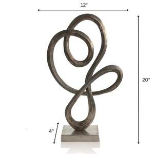 Sofisticados objetos decorativos de metal, esculturas diseñadas para temas artísticos de interiores de hogares. - Product Image 3