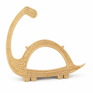 Dreamy Design Dino Rattan Display Wall <b>Hanging</b> <b>Mirror</b> Wall Organizer Vietnam Manufacturer - Product Image 2