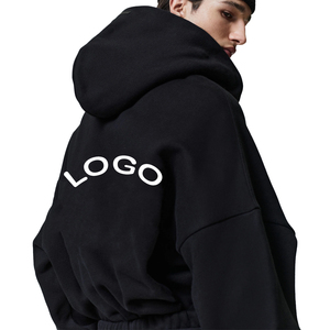 Nouveau Sweat à Capuche Homme Tendance Demi-Zip Coupe Décontractée en Mélange de Coton Molletonné, Fabricant OEM Personnalisé - Product Image 5