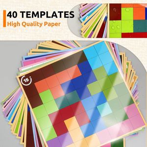 Gioco di Memoria per Anziani con Demenza, 40 Tessere in Legno a Doppia Faccia con Divisorio in Feltro e Borsa Portaoggetti, Gioco da Tavolo per Adulti Anziani - Product Image 3