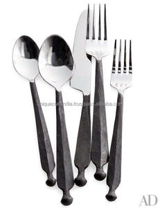 Silver <b>Black</b> Braided Handle Cutlery <b>Set</b> Stainless Steel Spoon Fork Knife Tableware Wholesale Custom Dining Home Kitchen Decors - Product Image 5