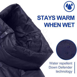 Veste matelassée pour homme avec logo personnalisé, manches longues, style tendance, veste matelassée en duvet d'hiver pour homme sur mesure - Product Image 3