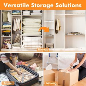 ถุงเก็บของสูญญากาศสำหรับประหยัดพื้นที่ ถุงซีลสำหรับเสื้อผ้า ผ้าห่ม ผ้านวม และหมอน กระเป๋าเดินทาง แพ็ค 10 ชิ้น - Product Image 5