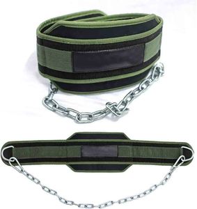 Ceinture lestée en néoprène robuste et réglable avec protection professionnelle et antidérapante pour l'haltérophilie et les tractions - Product Image 1