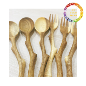 Cuchara de Madera Ecológica Hecha a Mano, Utensilio de Cocina de Madera Natural para Cocinar y Servir - Product Image 6