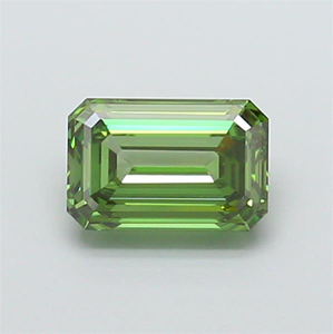 Exquisita piedra preciosa suelta de esmeralda verde de 1 quilate con simetría de corte escalonado de élite y claridad de color intensa excepcional. - Product Image 5