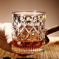 Verres à vin YuHua en gros, verres à l'ancienne 201-300ml, verre cristal, design moderne et luxueux, écologique, durable, haute qualité