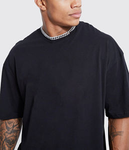 Camiseta de Algodón 100% OEM, Corte Cuadrado, Estilo Hip Hop para Hombre, Impresión de Logotipo Personalizada con Serigrafía, Ecológica, de Secado Rápido, para Verano - Product Image 6