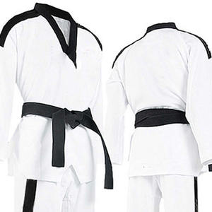 Uniforme d'entraînement professionnel de haute qualité pour arts martiaux, karaté, taekwondo, léger, en polyester/coton, coupe ample, logo personnalisable - Product Image 4