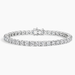 Bracelet tennis diamanté, mélange de coupes fantaisie, sertissage griffe, plaqué or 10K/18K, IGI, Hip Hop, unisexe, mariage et anniversaire - Product Image 4