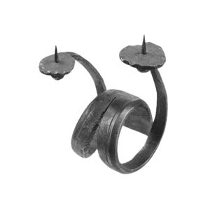 Candelabro triple de hierro con acabado en polvo, el más vendido, para decoración del hogar, para el pasillo o como adorno para la mesa de comedor. - Product Image 2