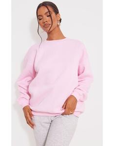 Sudadera de algodón de alta calidad para mujer, de invierno, personalizada, gruesa, estilo urbano, holgada, con forro, antipilling, transpirable, cuello redondo, con bordado. - Product Image 4