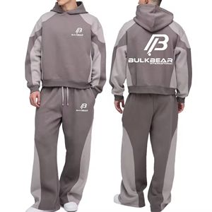 Conjunto Deportivo Personalizado para Hombre, Traje de Chándal de Primera Calidad en Poliéster y Algodón, Ropa Deportiva Transpirable para Gimnasio, Entrenamiento y Running, Fabricación OEM ODM - Product Image 2