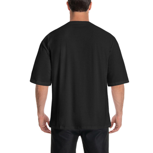 Camiseta Holgada Oversize de Algodón Mezclado, Estilo Casual y Urbano, Manga Corta, Tejido Pesado, Cómoda y Elegante - Product Image 2