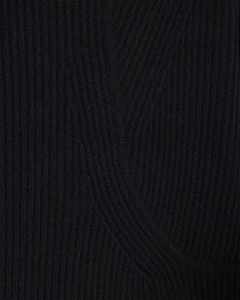 Suéter de Punto de Lana Negro para Hombre, Cuello Redondo, Corte Regular, Diseño Minimalista, Detalle de Bolsillo, Ropa de Invierno - Product Image 6