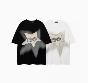 T-shirt en coton vintage, t-shirt oversize pour homme, t-shirt imprimé oversize unisexe personnalisé, été - Product Image 2