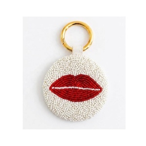 Porte-clés banane perlé fait main, breloque ronde pour sac, accessoire décoratif pour clés, sac à main, sac à dos - Product Image 5