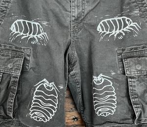 Pantalones Cortos Cargo de Lona Tejida para Hombre, Cintura Media, con Cierre de Cremallera, Secado Rápido, Logotipo y Colores Personalizados - Product Image 2