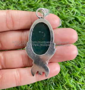 Colgante de piedra de sangre natural, colgante de Plata de Ley 925, piedra preciosa de sangre, plateado, el mejor regalo para mamá, el mejor regalo para ella - Product Image 2