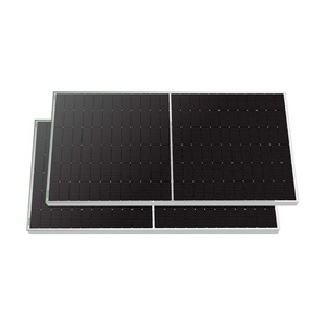 Module de panneau solaire Waaree bifacial à demi-cellules, cadre en alliage d'aluminium, qualité A, 182 mm, IP68, avec connecteur ISO, mini panneaux solaires - Product Image 2