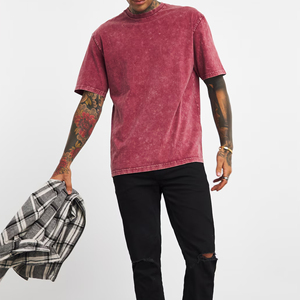 Camiseta con Logotipo Personalizado OEM, Diseño de Lavado Ácido de Alta Calidad, 100% Algodón Transpirable, Estilo Oversize, Ecológica, Ropa Urbana - Product Image 1