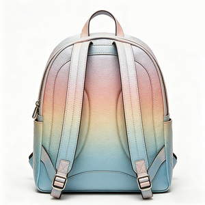 Custom Logo Printed Women's Designer Portable Laptop <b>Backpack</b> Waterproof PU Leather Zipper Closure Women's <b>Backpack</b> - Product Image 5